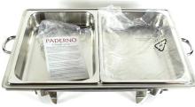 PADERNO TWO-DIVISION CHAFING DISH