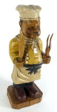 WOODEN "CHEF" FIGURE