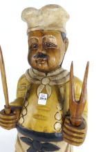 WOODEN "CHEF" FIGURE