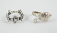2 STERLING SILVER RINGS
