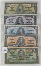 1937 CANADIAN CURRENCY