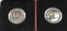 2 CANADIAN SILVER COINS