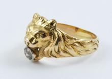 "LION" DIAMOND RING