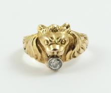 "LION" DIAMOND RING