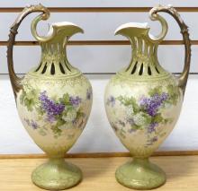 PAIR OF ROYAL VIENNA EWERS