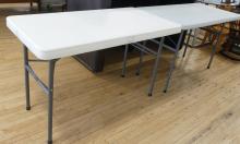 TWO FOLDING TABLES