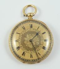 ANTIQUE GOLD POCKET WATCH