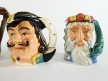 4 DOULTON CHARACTER JUGS