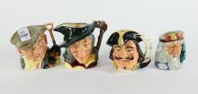 4 DOULTON CHARACTER JUGS