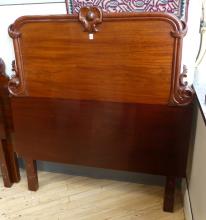 VICTORIAN MAHOGANY HEADBOARD