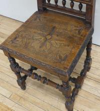 ARTS AND CRAFTS OAK SIDE CHAIR