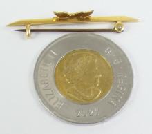 GOLD BAR PIN