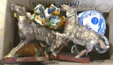 T'ANG HORSE FIGURINES, ETC.