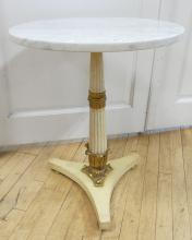 MARBLE TOP WINE TABLE