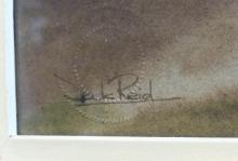 TWO FRAMED JACK REID WATERCOLOURS
