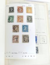 OLD POSTAGE STAMP ALBUM INCLUDING RARITIES