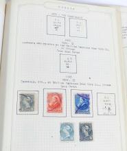 OLD POSTAGE STAMP ALBUM INCLUDING RARITIES