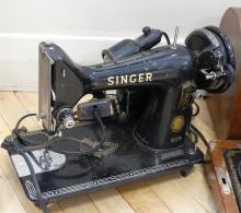 TWO ANTIQUE SINGER SEWING MACHINES