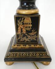 PAIR OF CHINOISERIE TABLE LAMPS