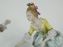 DRESDEN PORCELAIN FIGURE GROUP