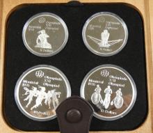 SET CANADIAN SILVER OLYMPIC COINS