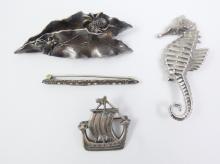 VINTAGE STERLING SILVER PINS