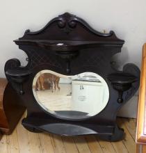 ANTIQUE "SHELF" WALL MIRROR