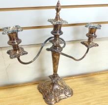 PAIR OF CHIPPENDALE STYLE CANDELABRA