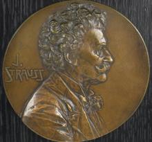 JOHANN STRAUSS MEDALLION