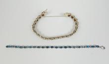 2 STERLING BRACELETS