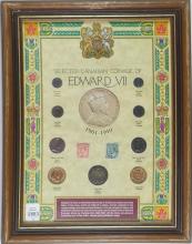 2 FRAMED COIN DISPLAYS