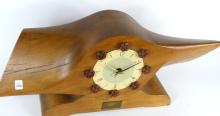 VINTAGE PROPELLER MANTEL CLOCK