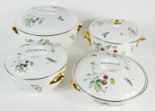 4 ROYAL WORCESTER COVERED BOWLS