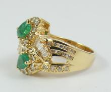 MAGNIFICENT EMERALD & DIAMOND RING