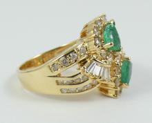 MAGNIFICENT EMERALD & DIAMOND RING