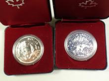 4 CANADIAN SILVER PROOF DOLLARS