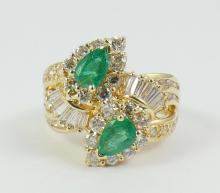 MAGNIFICENT EMERALD & DIAMOND RING