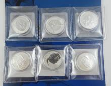 6 CANADIAN SILVER COINS