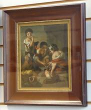 PAIR OF ANTIQUE OIL PAINTINGS