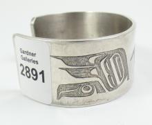 HAIDA SCHOOL HEAVY SILVER BRACELET