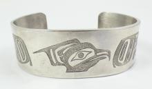 HAIDA SCHOOL HEAVY SILVER BRACELET