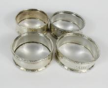 SET 4 BIRKS NAPKIN RINGS