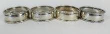 SET 4 BIRKS NAPKIN RINGS