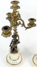 PAIR ANTIQUE FRENCH CANDELABRAS