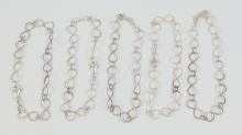 10 STERLING SILVER BRACELETS