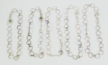 10 STERLING SILVER BRACELETS