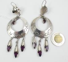 PAIR SOUTH-WEST SILVER EARRINGS