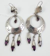 PAIR SOUTH-WEST SILVER EARRINGS