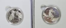 2 $100 FINE SILVER COINS - no tax