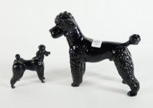 2 POODLE FIGURINES